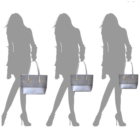 Fashion Textured Tote Gray - Picture 6 of 6